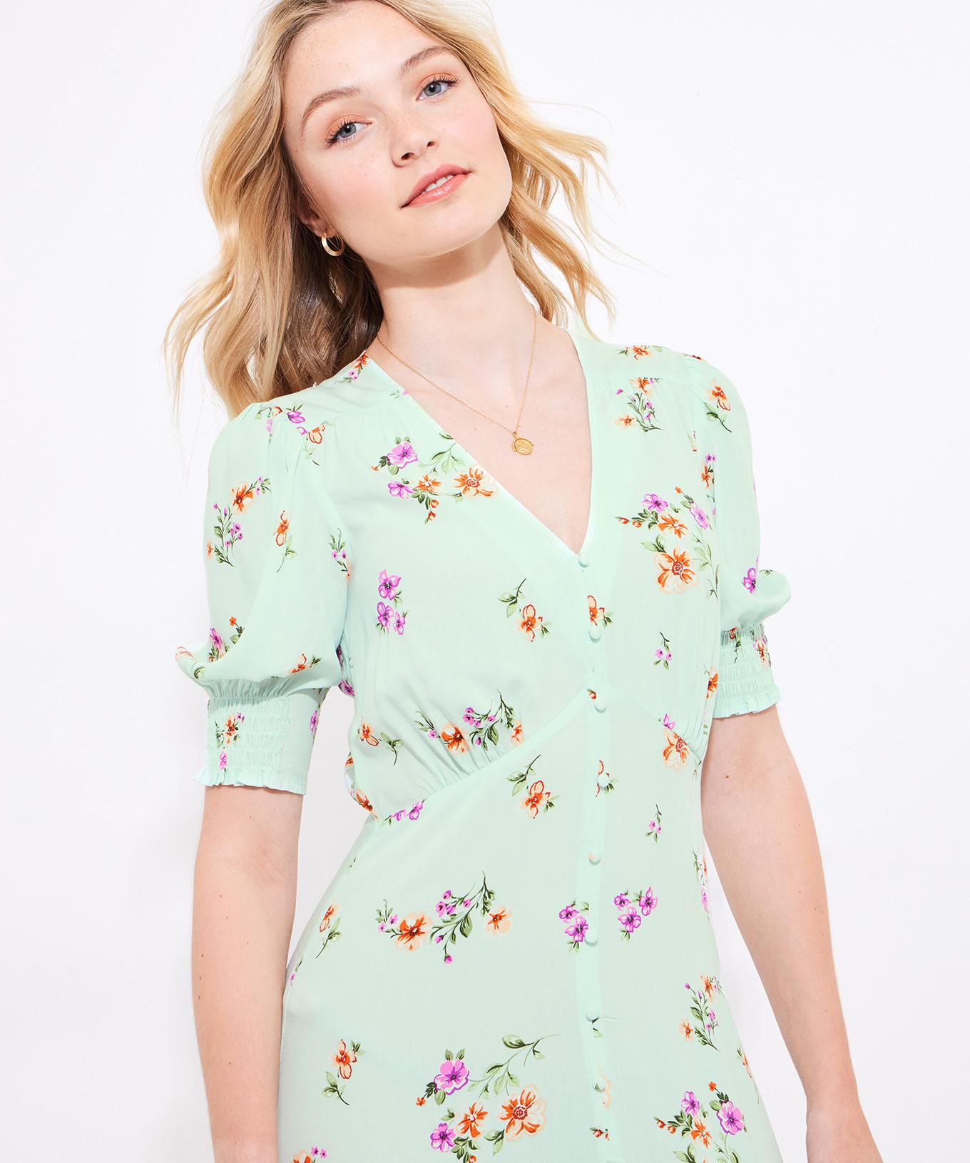 Joe Browns  Robe Midi Fleurs et Boutons 