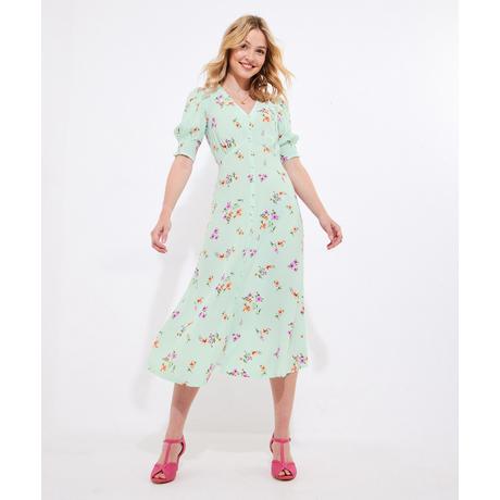 Joe Browns  Robe Midi Fleurs et Boutons 