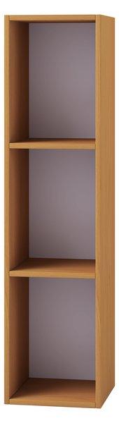 VCM Holz Schallplatten Regal | Stand Regal mit 3 Fächer für 100 Schallplatten | Maße: H. 107 x B. 34 x T. 30 cm - Platto  