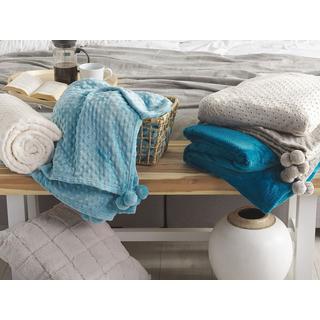 Beliani Coperta Morbida Moderna in Poliestere  