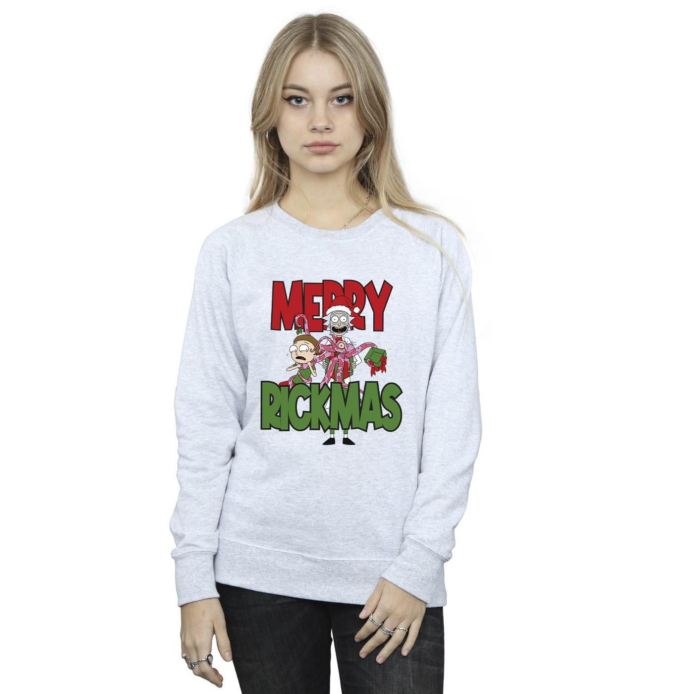 Rick And Morty Merry Rickmas Grafikdruck Sweatshirt  