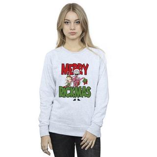 Rick And Morty Merry Rickmas Grafikdruck Sweatshirt  