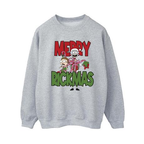 Rick And Morty Merry Rickmas Grafikdruck Sweatshirt  
