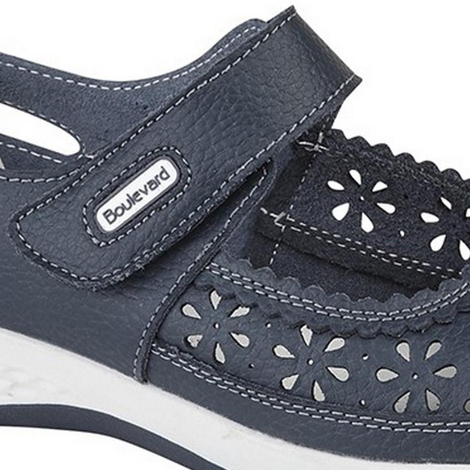 Boulevard de beauté Weite Passform Window Back Perforation Riemen Schuhe  