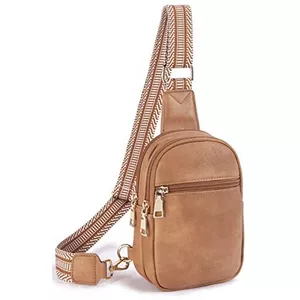 Sac de poitrine Fanny Pack, sac à bandoulière Sac à bandoulière en faux cuir Petit sac à bandoulière