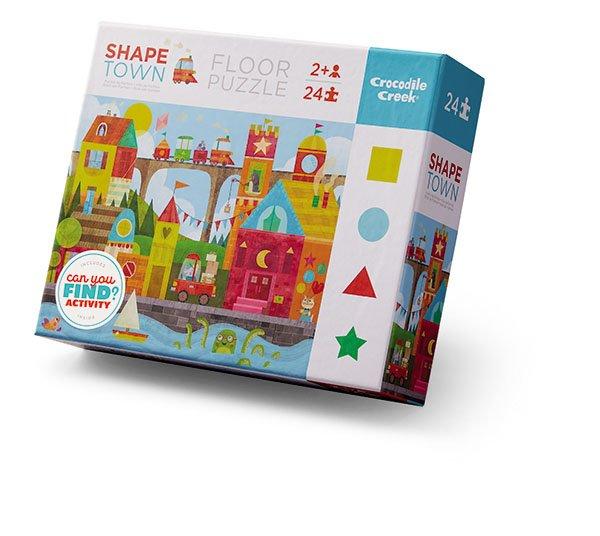 Crocodile Creek  Puzzle 24tlg Early Learning Shape Town 