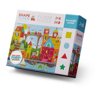 Puzzle 24tlg Early Learning Shape Town, Crocodile Creek