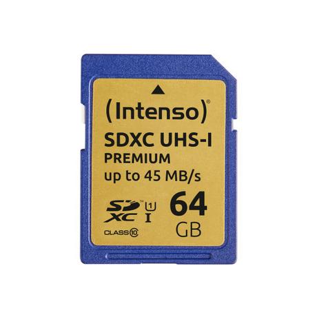 Intenso  INTENSO SDXC Card PREMIUM 64GB 3421490 UHS-I 