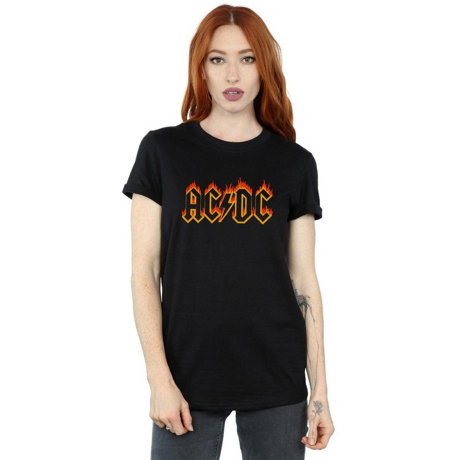 AC/DC ACDC Flames Logo T-Shirt  