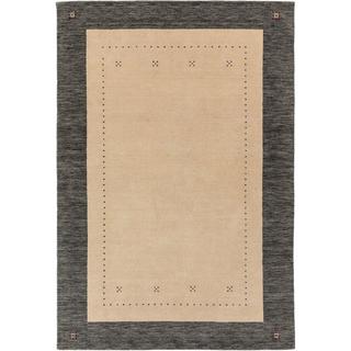 Benuta Tapis de laine Jamal Beige/Gris  