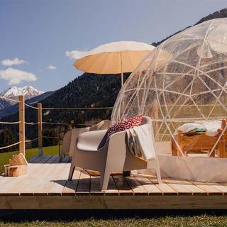 Geschenkidee  1 nuit en Bubble Suite dans la vallée alpine des Grisons, petit déjeuner inclus (pour 2 personnes) 