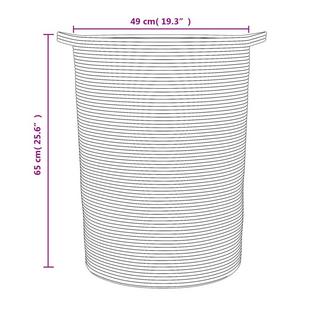 VidaXL Aufbewahrungskorb baumwolle  