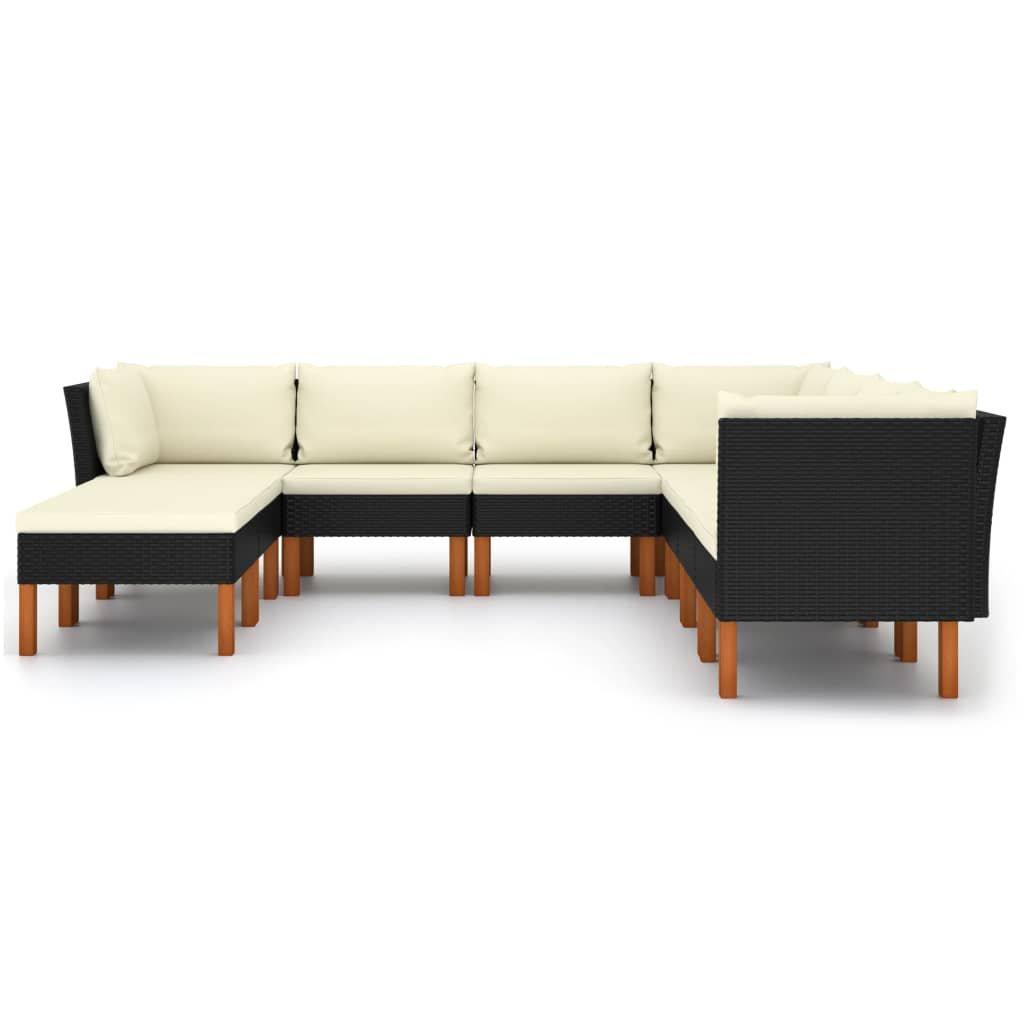 VidaXL Garten-sofa-set poly-rattan  