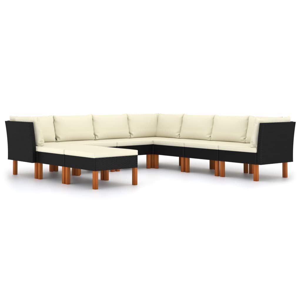 VidaXL Garten-sofa-set poly-rattan  