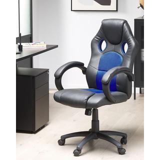Beliani Sedia da ufficio en Pelle sintetica Retrò FIGHTER  