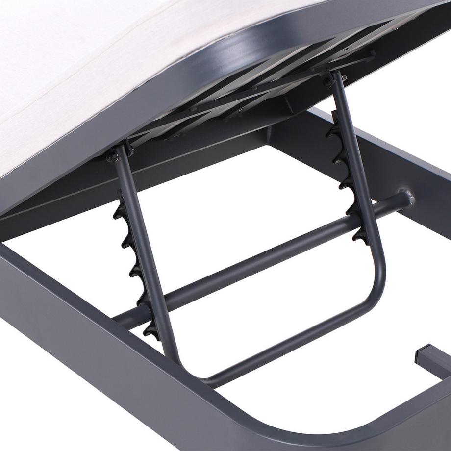 Beliani Transat avec coussin en Aluminium  NETTUNO  