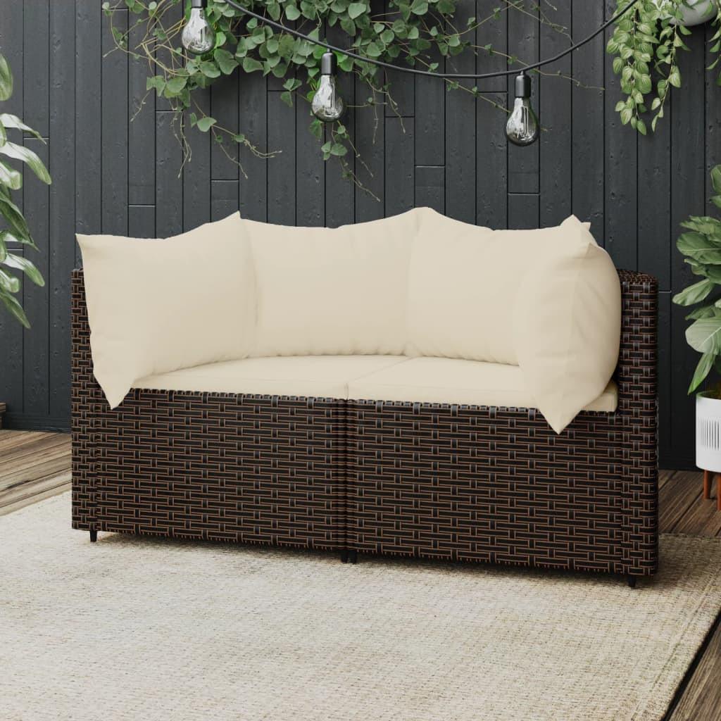 VidaXL Ecksofa poly-rattan  