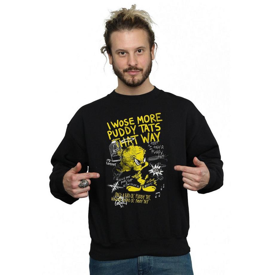 LOONEY TUNES Tweety Pie More Puddy Tats Sweatshirt  