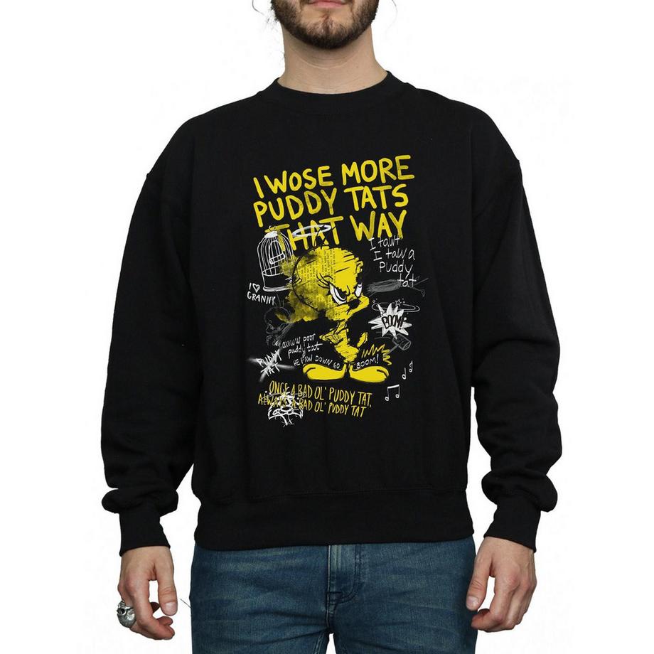 LOONEY TUNES Tweety Pie More Puddy Tats Sweatshirt  