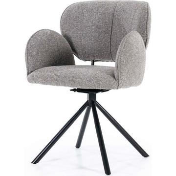 Sedia girevole Rosalin Moon marrone