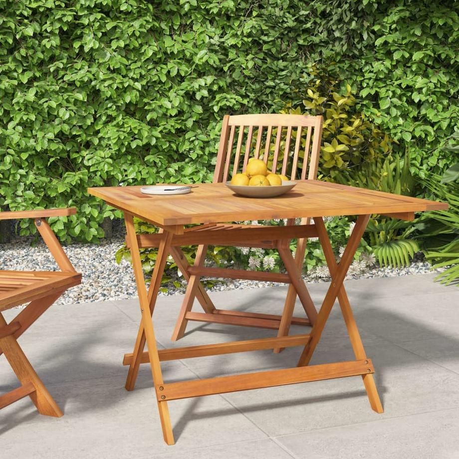 VidaXL Table de jardin bois d'acacia  