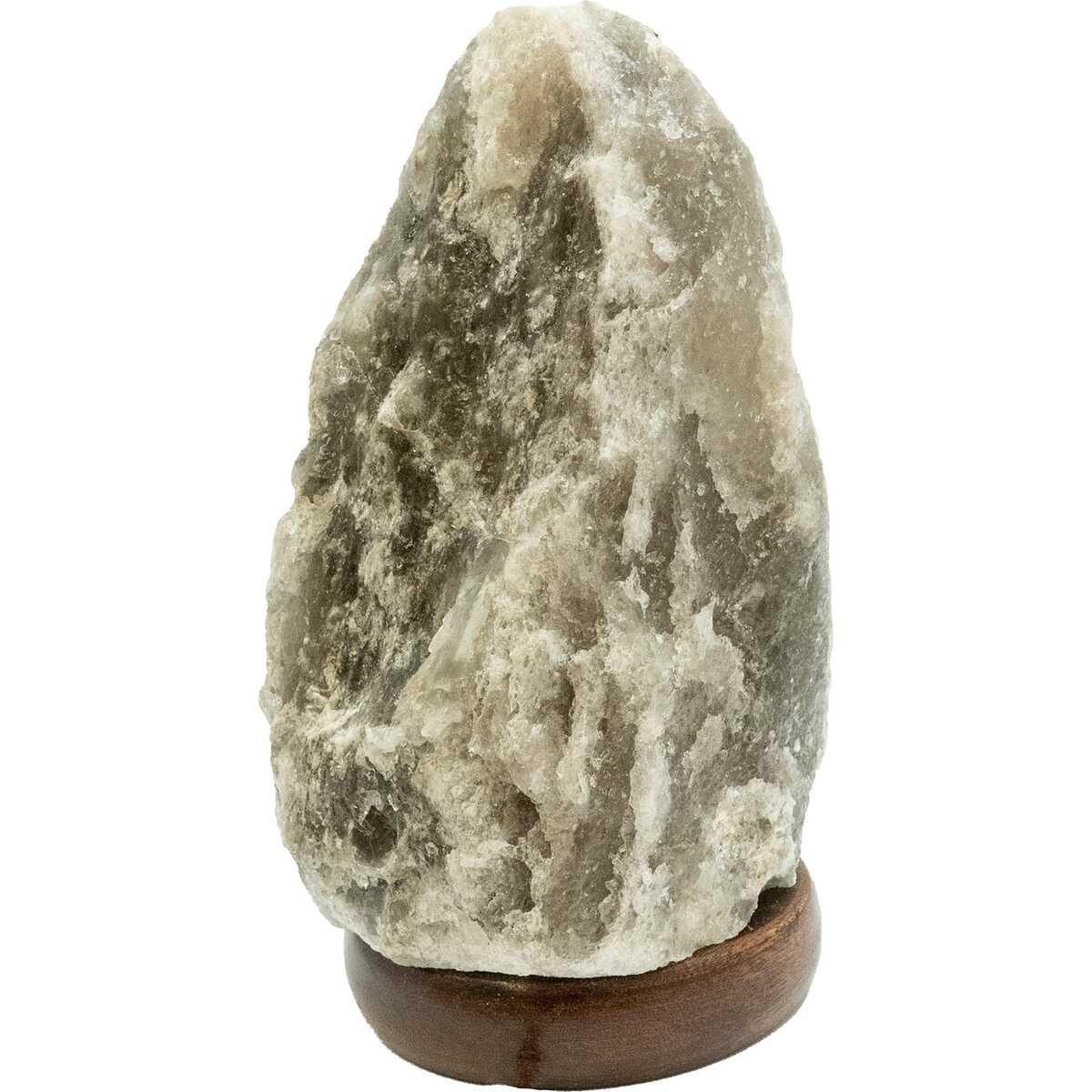 mutoni light Lampe de table Stone I cristal de sel gris 1xE14  