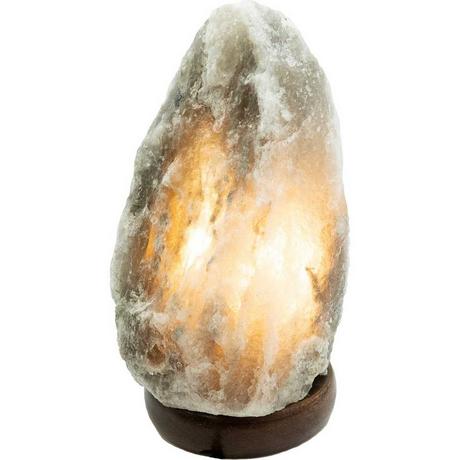mutoni light Lampe de table Stone I cristal de sel gris 1xE14  