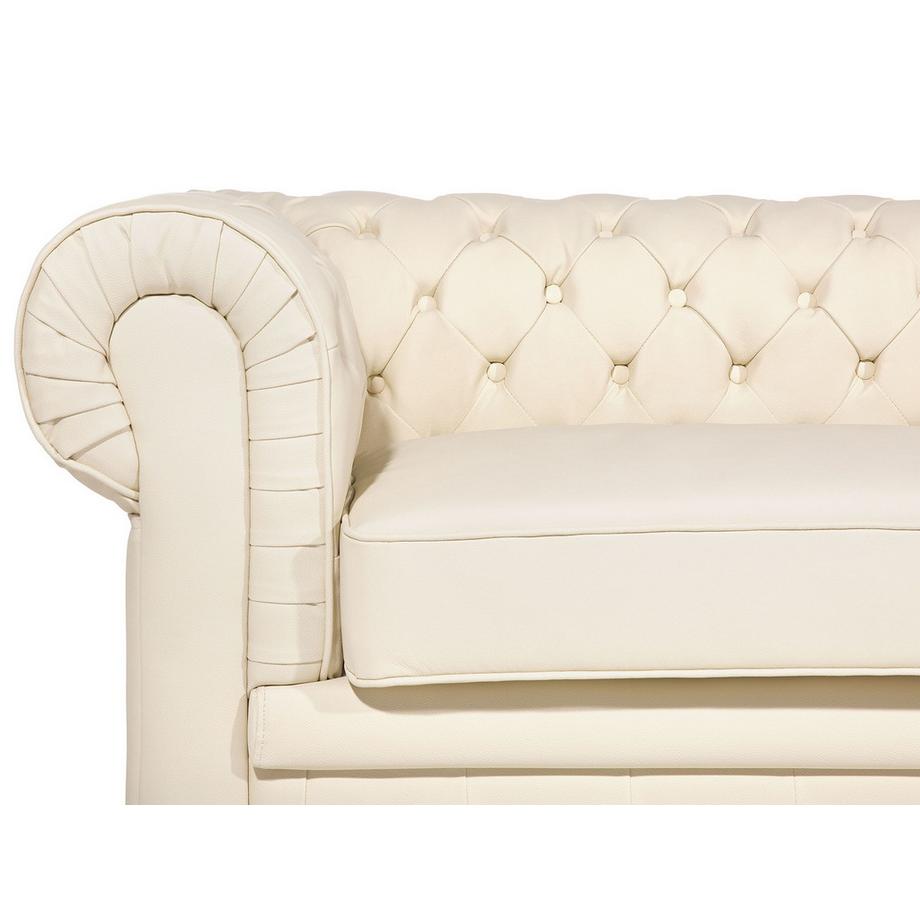 Beliani Canapé 3 places en Cuir Glamour CHESTERFIELD  