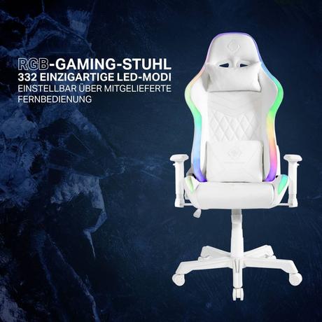 DELTACO GAMING  Deltaco Gaming Stuhl mit LED Beleuchtung 
