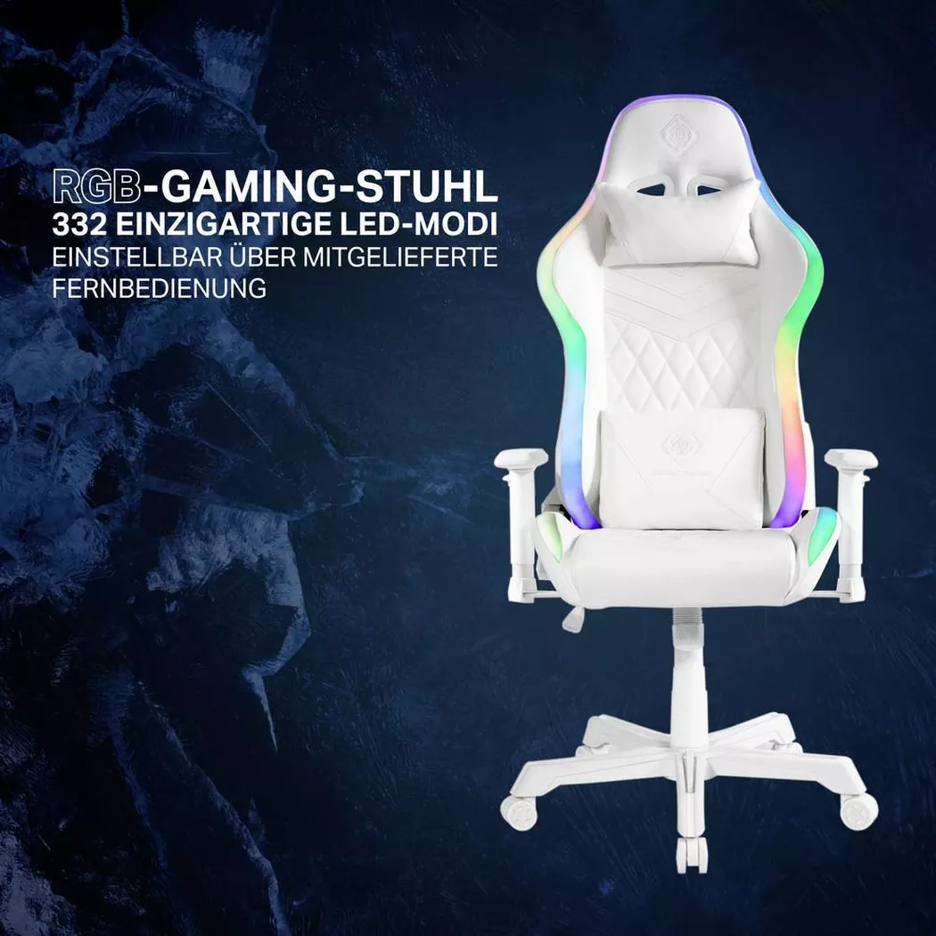 DELTACO GAMING – Stuhl mit LED Beleuchtung
