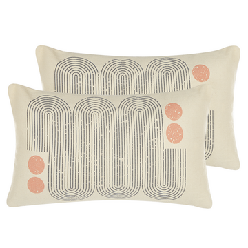 Lot de 2 coussins décoratifs en Coton Moderne TIARELLA