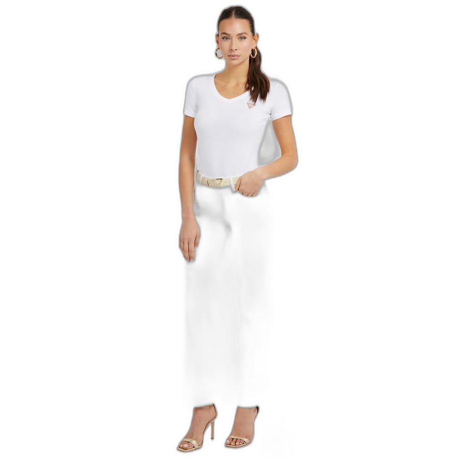 GUESS Mini Triangle V-Ausschnitt T-Shirt  