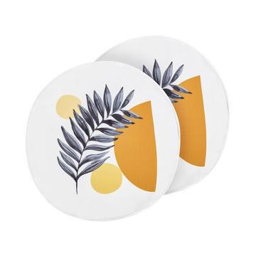 Lot de 2 coussins d'extérieur en Polyester Moderne VIOZENE