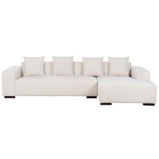 Beliani Ecksofa aus Cord Modern LUNGO  