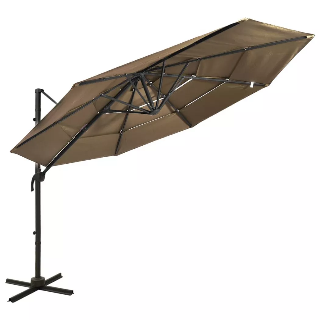 VidaXL - Parasol de jardin, One Size, Beige