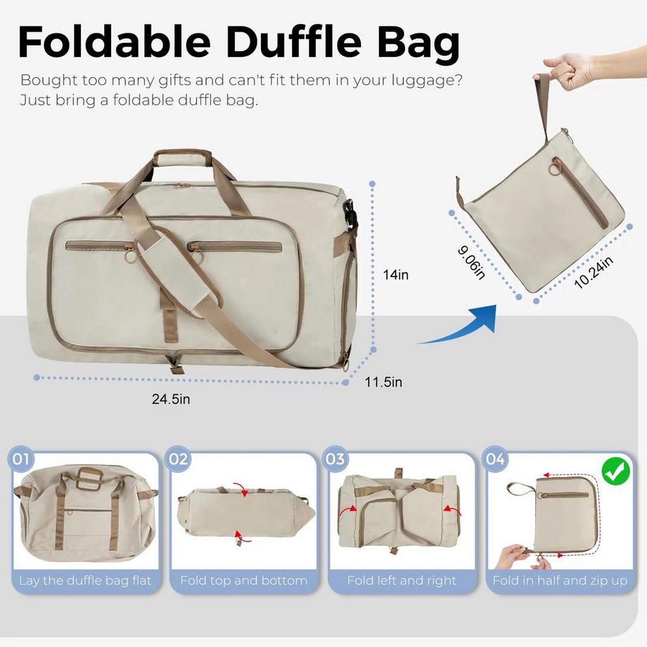 Only-bags.store Borsone pieghevole con grande capacità  