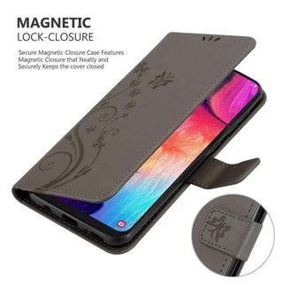 Cadorabo  Hülle für Samsung Galaxy A50 4G / A50s / A30s Blumen Design Magnetverschluss 