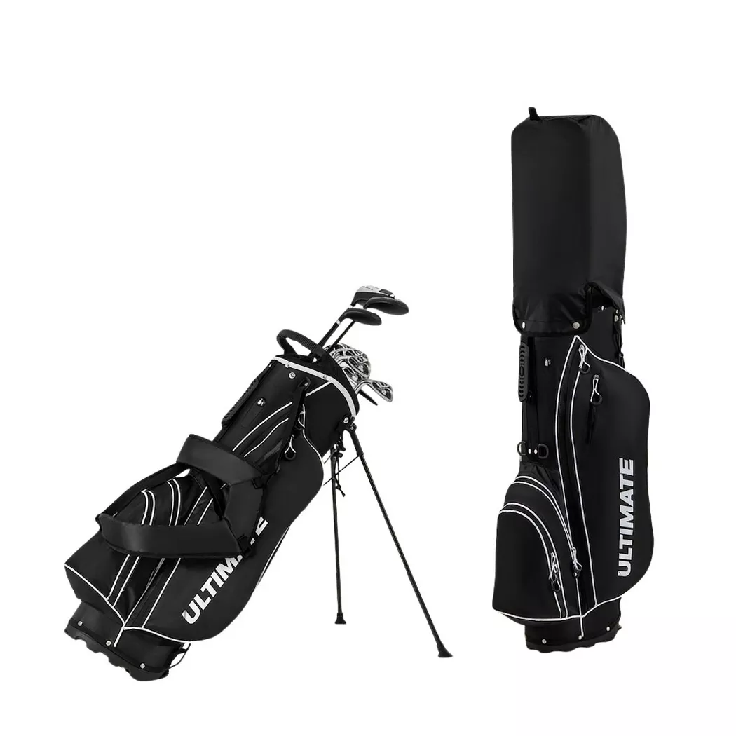 Northix - Golfschlägerset für Linkshänder mit Standbag, One Size, Schwarz