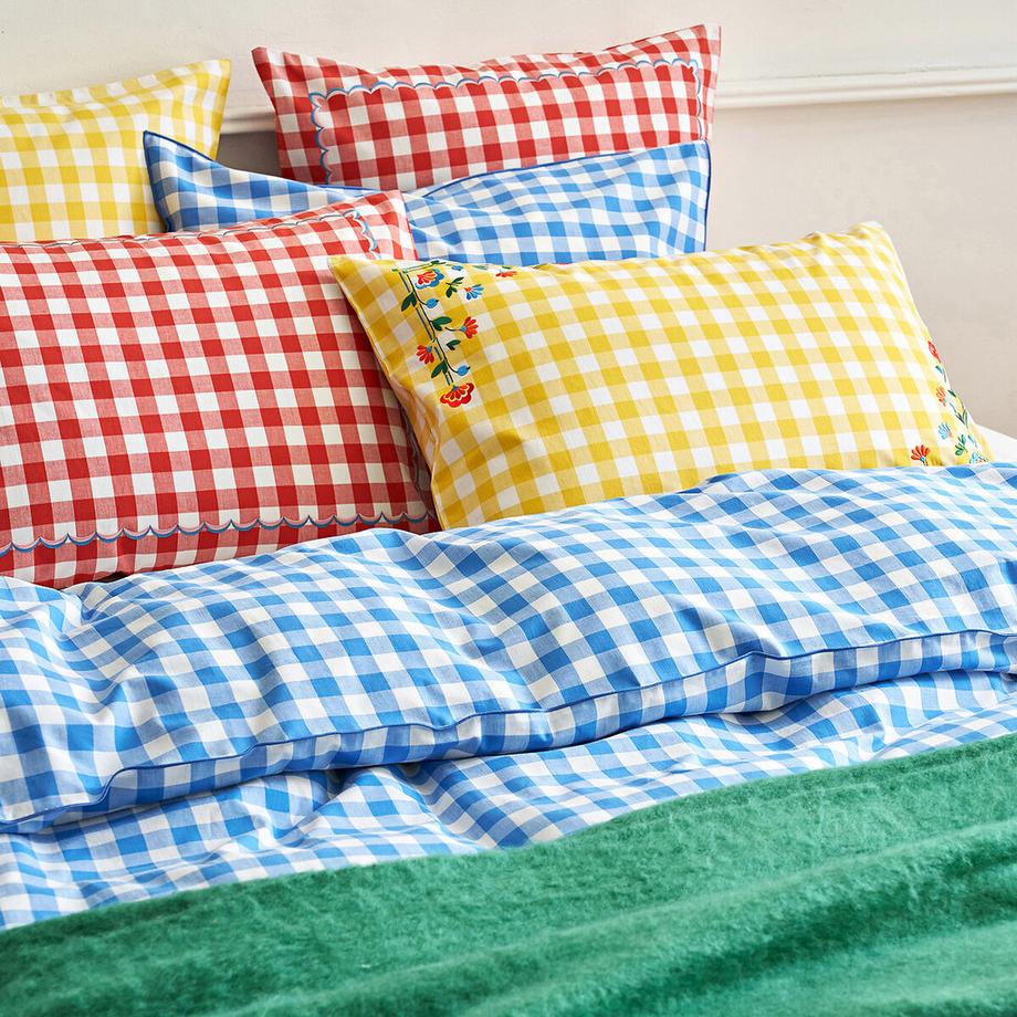 La Redoute Intérieurs Veldi Bleu Housse de Couette Vichy  