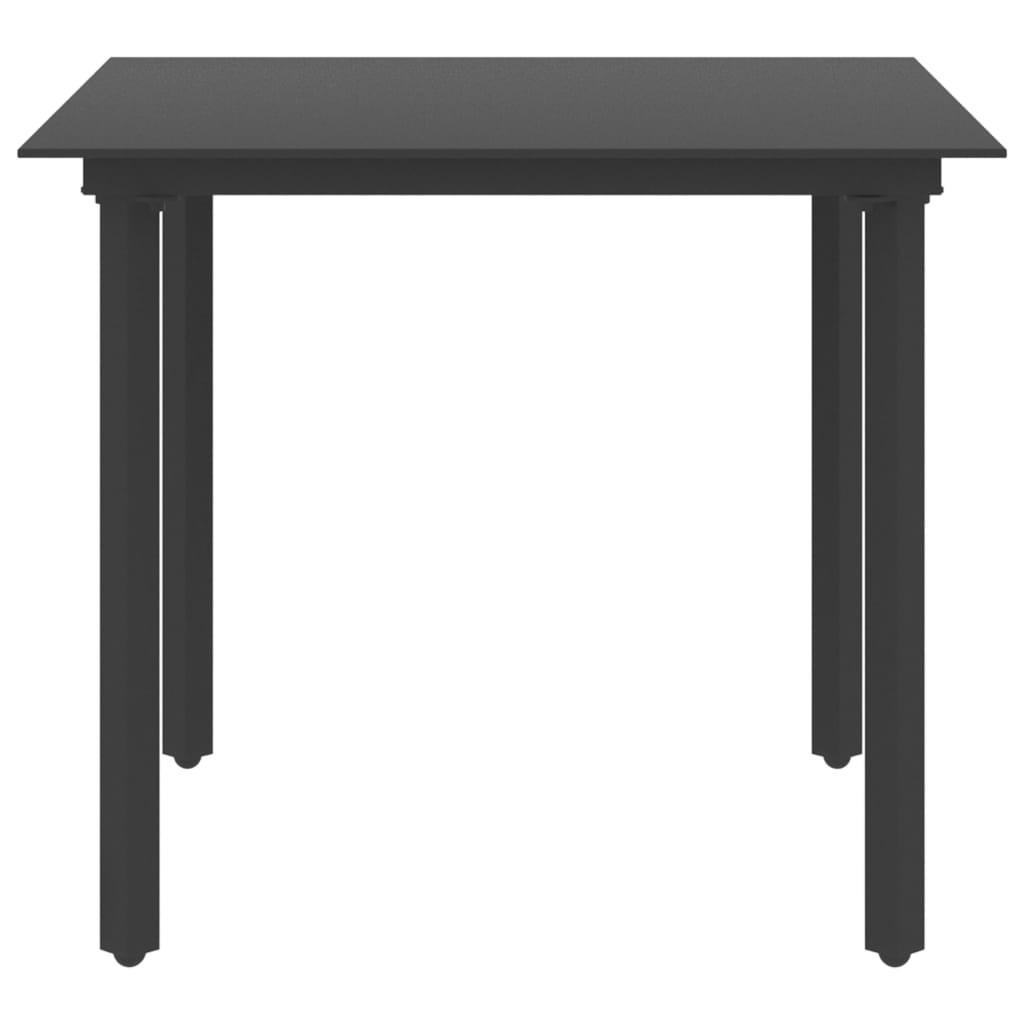 VidaXL Table de jardin acier  