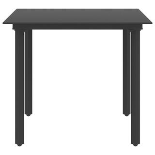 VidaXL Table de jardin acier  