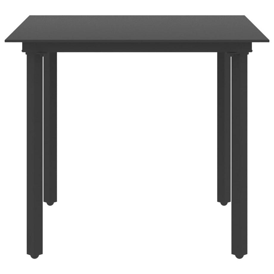 VidaXL Table de jardin acier  