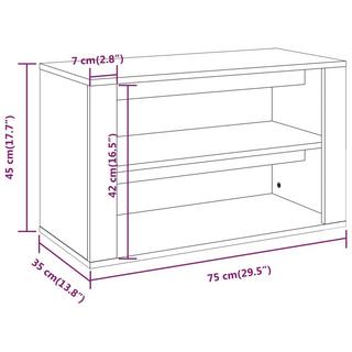 VidaXL scarpiera Legno multistrato  