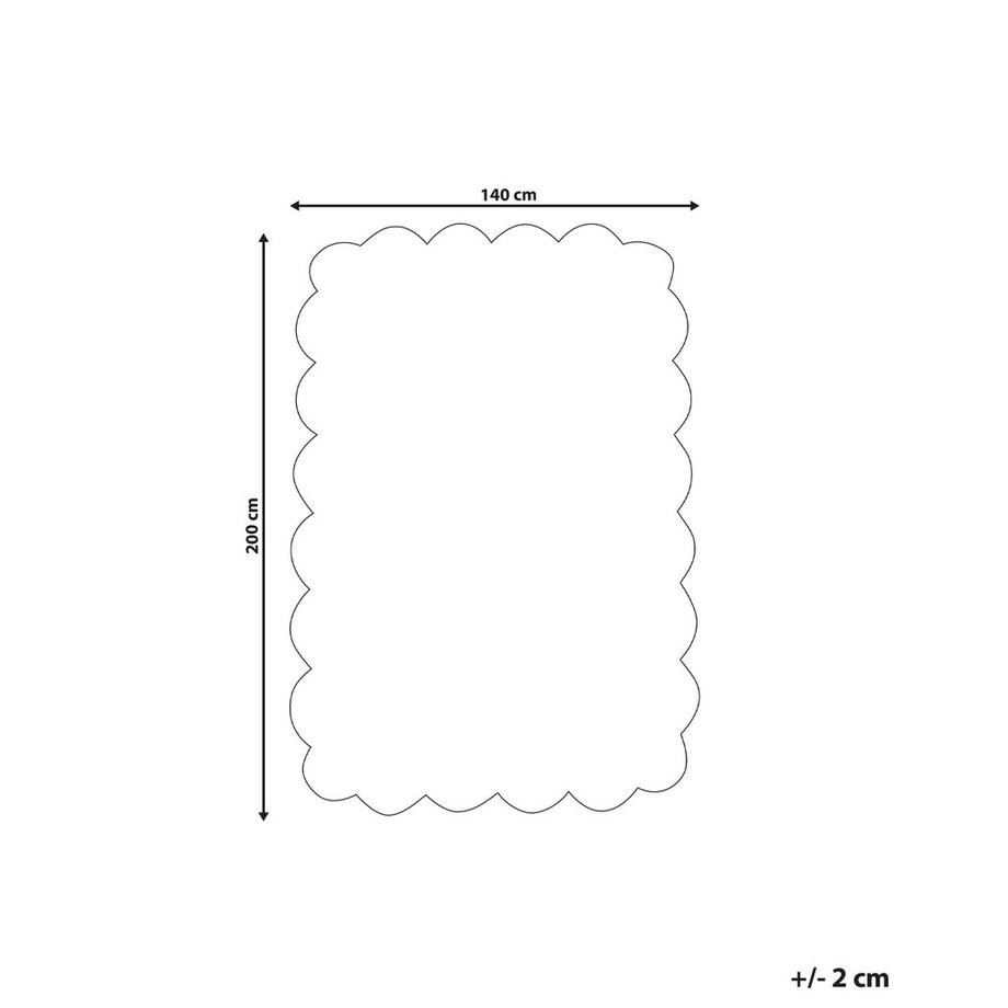 Beliani Kinderteppich aus Baumwolle  SAREKI  