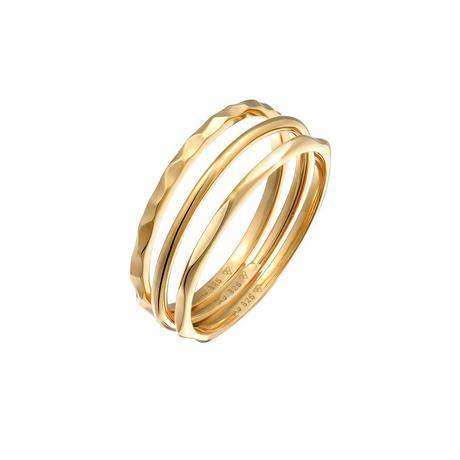 Elli  Bague Femmes Basique Empilement Set De 3 