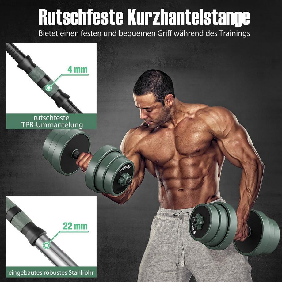 Northix  Set di manubri regolabili 4 in 1 