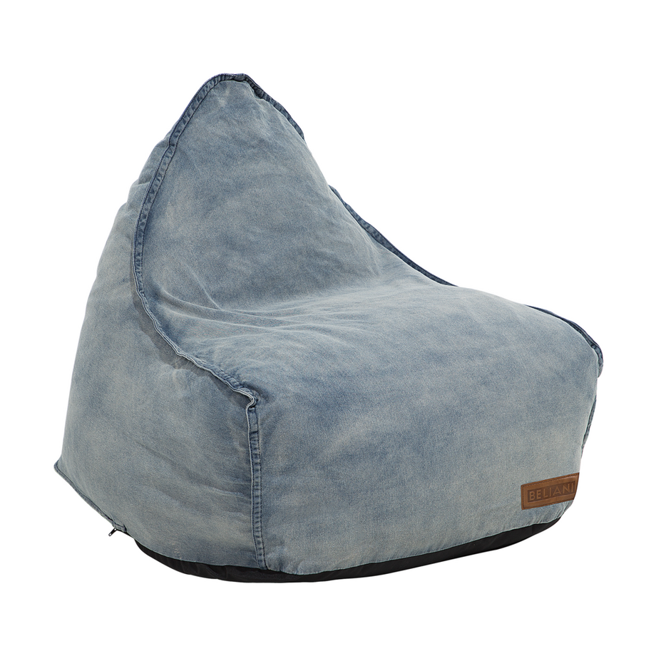 Beliani Pouf poire en Tissu Moderne DROP  