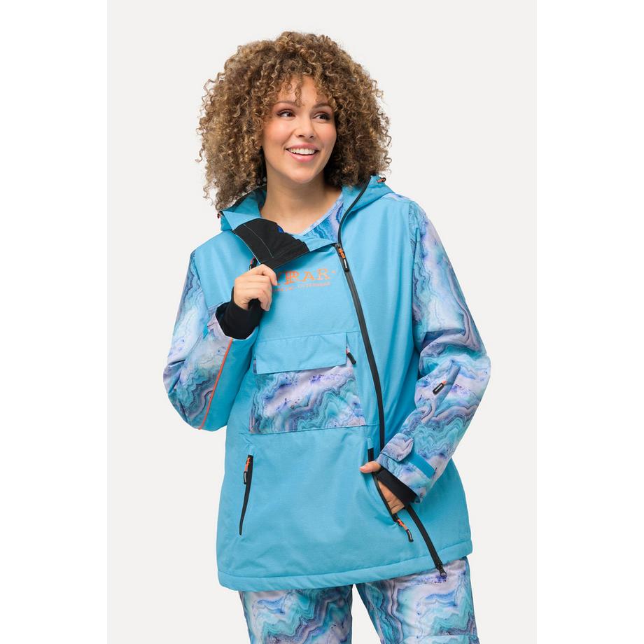 Ulla Popken Performance Jacke Kapuze Wasserdicht 2 Wege Zipper  