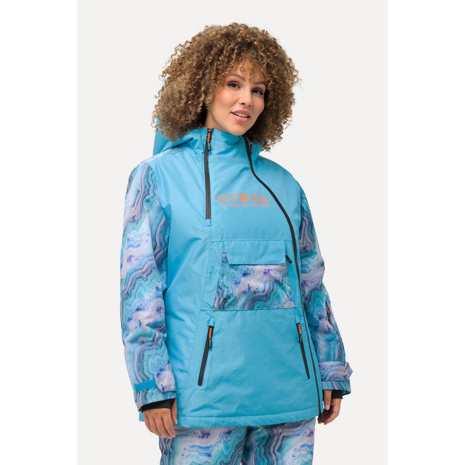 Ulla Popken Performance Jacke Kapuze Wasserdicht 2 Wege Zipper  