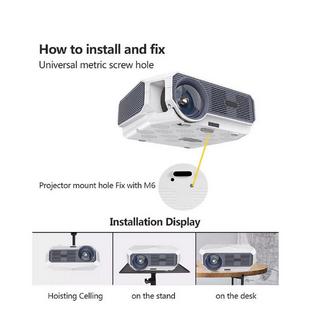 Blue Chilli  Transjee A4300 Pro Full HD 1080p LED Projector | Auflösung 1920*1080 , Projektionsabstand 1,38 m - 5,7 m, Projektionsgröße 45 Zoll - 200 Zoll, 4800 Lumen 